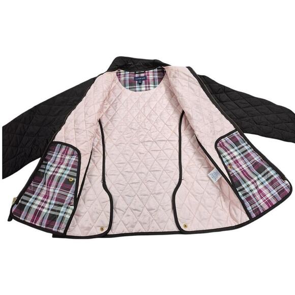 Lands End Quilted Polyester Dark Brown /Pink Lining Jacket Women Sz S 6-8 NWOT - Picture 5 of 6